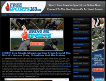 Tablet Screenshot of freesports360.com